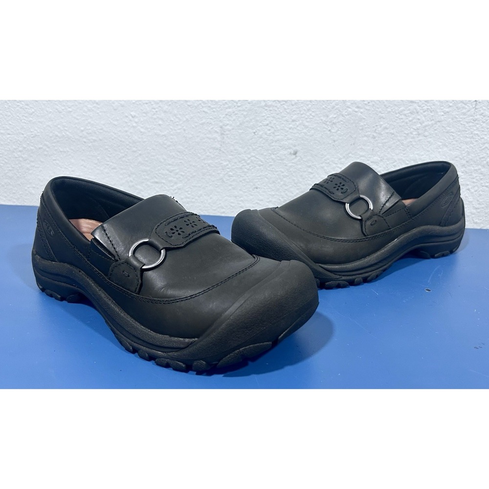 Keen Kaci III Slip On Shoes Black Nubuck Leather Sz 8 US Comfort Outdoorsy